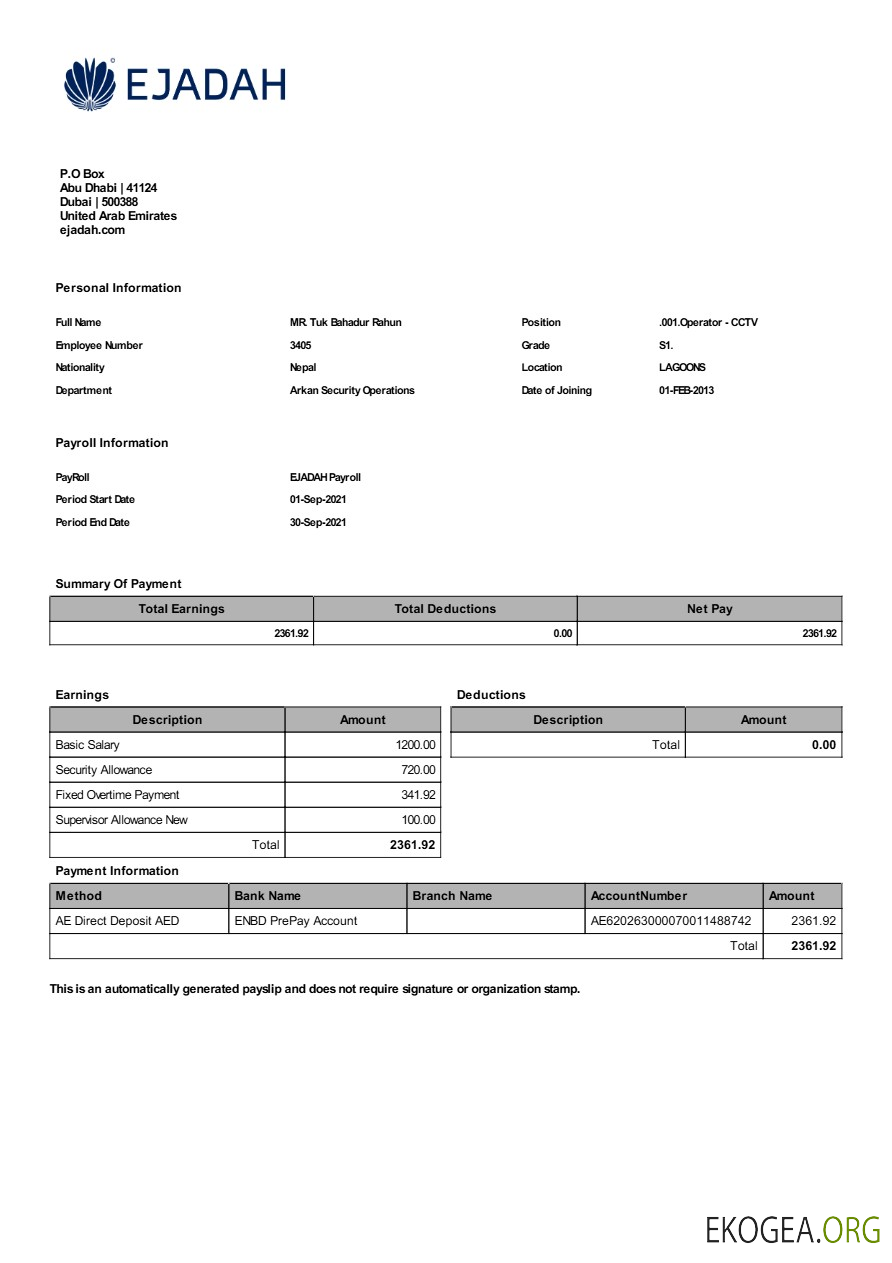 Modèle de paie de la société de gestion d'actifs Ejadah aux formats Word et PDF.pdf, 1